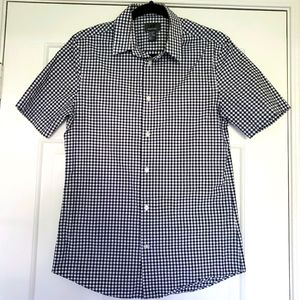 H&M Navy Gingham shirt